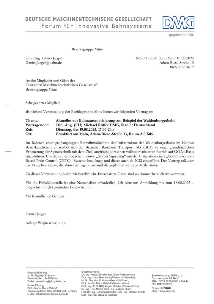 Rail Automation in Switzerland progressing